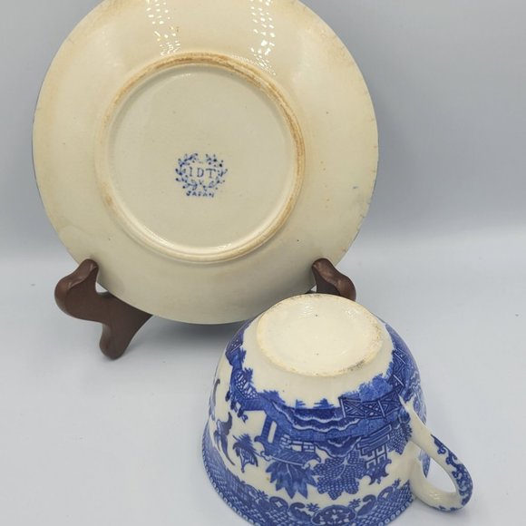 Blue Willow Japan Cup and Saucer - Picture 3 of 6